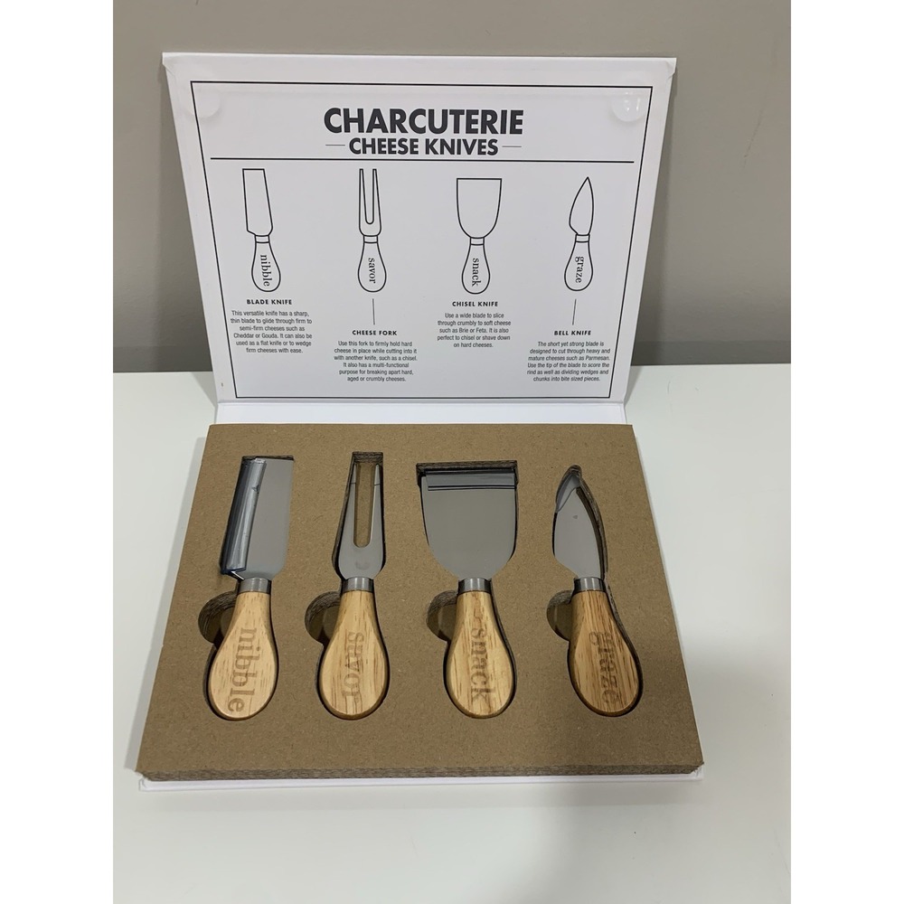Santa Barbara Design 4-Piece Set with Charcuterie Cheese Knives